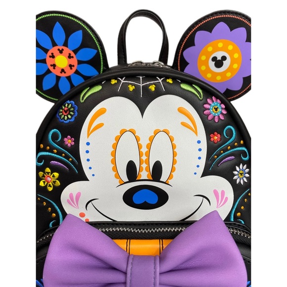 Loungefly Disney Mickey Mouse Sugar Skull Cosplay Mini Backpack
